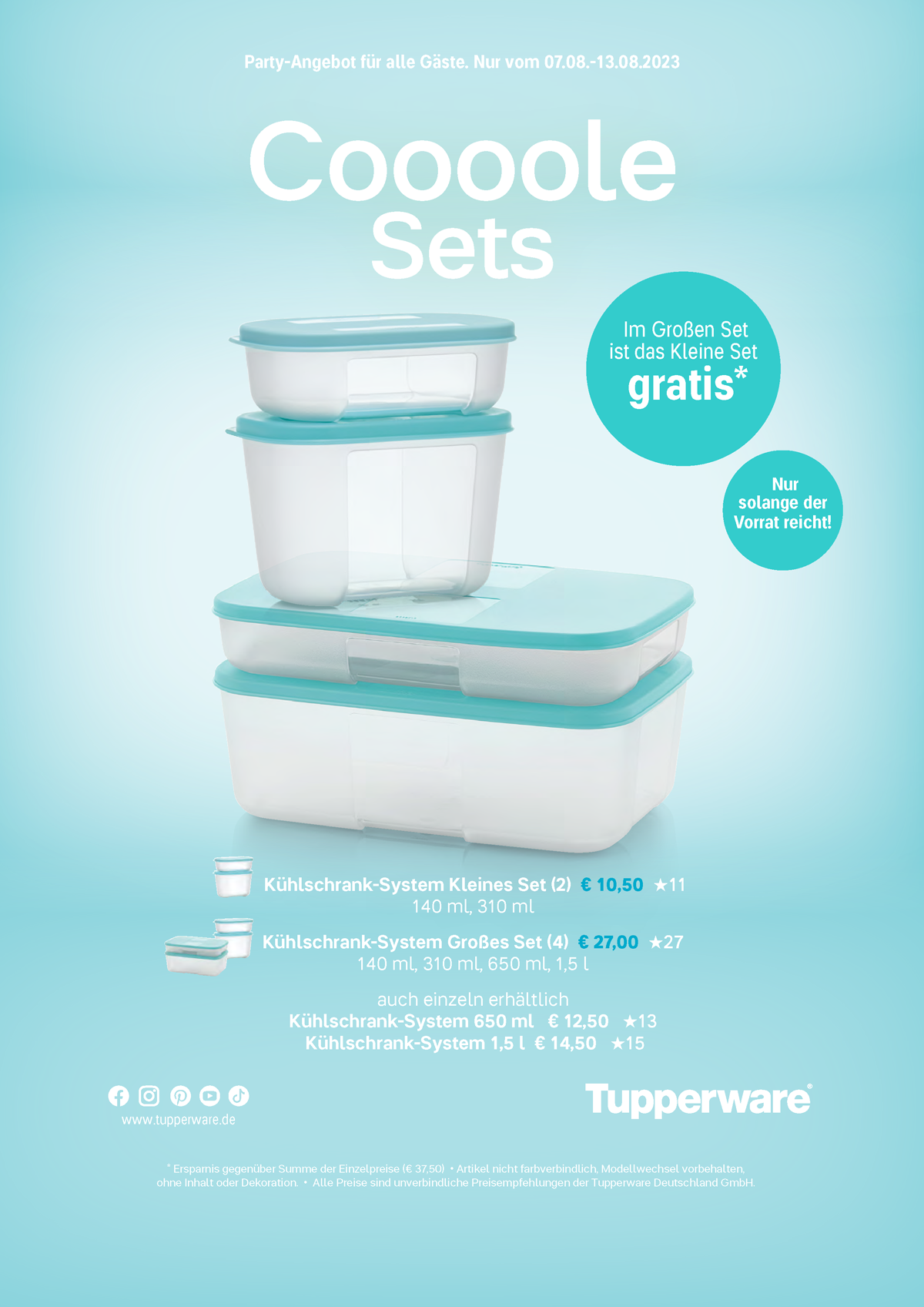 Tupperware-Angebote August 2023 – Einkaufszentrum Süd Renningen