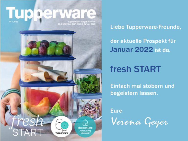 TupperwareAngebote Januar 2022 Einkaufszentrum Süd Renningen